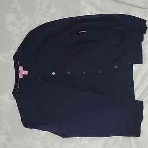 Lily Pulitzer navy cardigan size small
